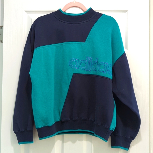 adidas Other - Adidas Vintage 80's Colorblock Embroidered Pullover/Crewneck